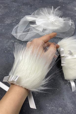 الجملة إكسسوارات الزفاف قبعة الزفاف Voilet وإكسسوارات المعصم زوجين لينا