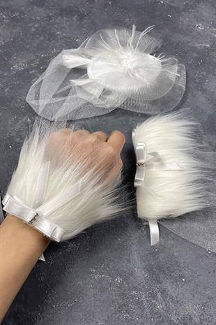 الجملة إكسسوارات الزفاف قبعة الزفاف Voilet وإكسسوارات المعصم زوجين لينا