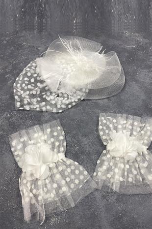  الجملة قبعة الزفاف الفوال ملحقات الزفاف وفيرا ملحقات المعصم زوجين