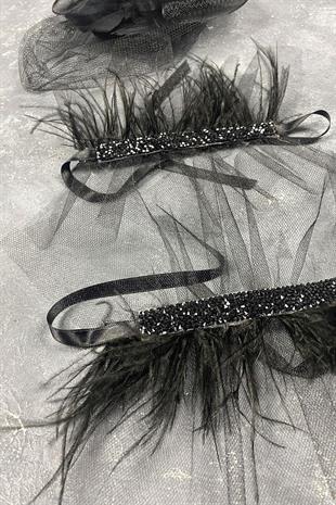  الجملة Voilet الزفاف قبعة الشعر التبعي وبيرين الريشة زوجين ملحقات المعصم