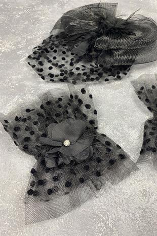 Voilelet Wedding Cap And Vera Stone Double Wrist Accessory