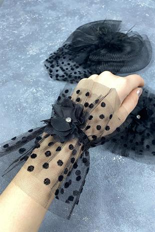 Voilelet Wedding Cap And Vera Stone Double Wrist Accessory