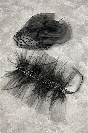 الجملة قبعة الزفاف Vualet رقصة البولكا نقطة وإكسسوارات المعصم الزفاف Asel