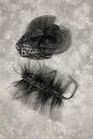 الجملة قبعة الزفاف Vualet رقصة البولكا نقطة وإكسسوارات المعصم الزفاف Asel