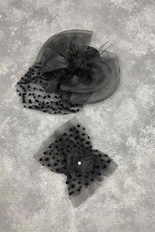 الجملة قبعة الزفاف الفوال رقصة البولكا نقطة والإكسسوارات المعصم حجر فيرا