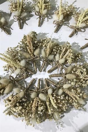 Yaka Çiçeği - Damat Çiçeği - Sağdıç Çiçeği 10 Adet