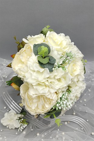 Yapay Okaliptus Ve Erengül Şakayık Gelin Çiçeği