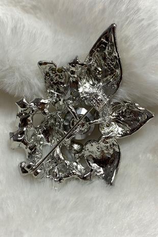 بروش طوق فستان حجر الورقة