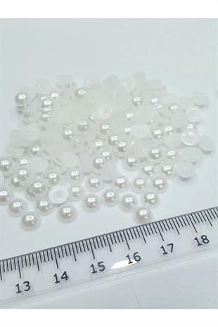 Yarım Inci - 6 Mm Kırık Beyaz (100 GR - 1800 AD)