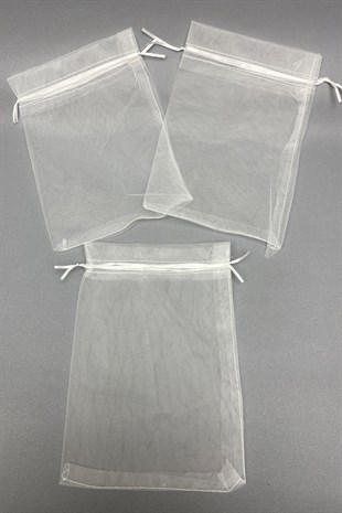 Yasin Size Transparent Tulle Pouch 10 Pieces (18*27 cm)