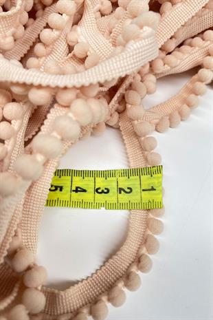 Yavruağzı Sık Küçük İnce Ponpon Şerit 