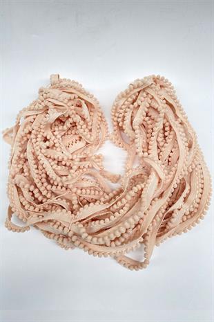 Yavruağzı Sık Küçük İnce Ponpon Şerit 