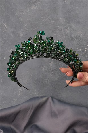 Green Akbahar Bridal Henna Crown