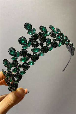 Yeşil Beety Model Gelin Kına Tacı