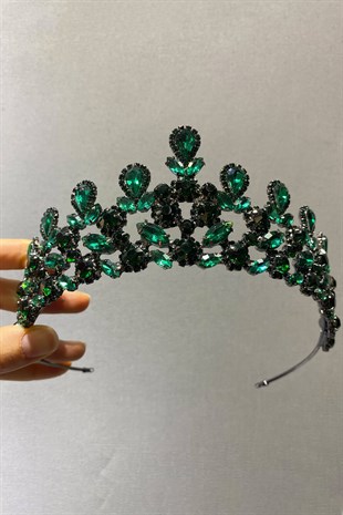 Yeşil Beety Model Gelin Kına Tacı