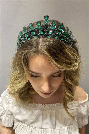 Yeşil Beety Model Gelin Kına Tacı