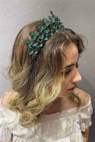 Yeşil Beety Model Gelin Kına Tacı