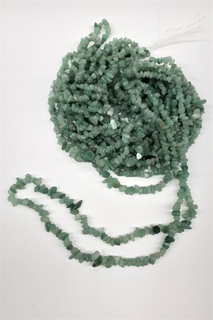 Green Pebble Beads