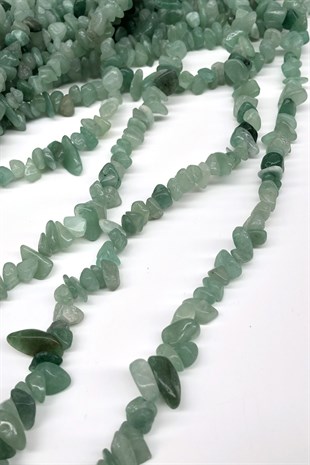 Green Pebble Beads