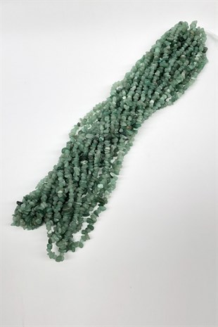 Green Pebble Beads