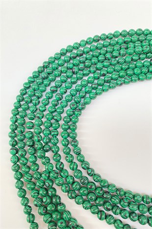 Green Ceyt Natural Stone Beads 8 mm