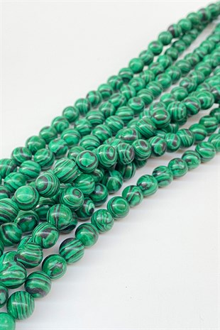 Green Ceyt Natural Stone Beads 8 mm
