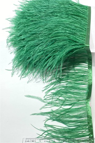 Green Ostrich Feather 1 mt