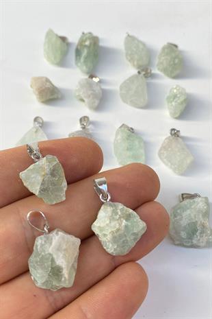 Yeşil Doğal Taş Boncuk Akik Taşı 1 Adet