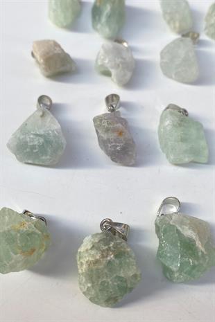 Yeşil Doğal Taş Boncuk Akik Taşı 1 Adet