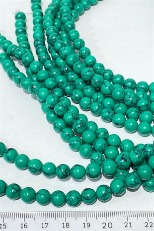 Yeşil Doğaltaş Boncuk 8 mm