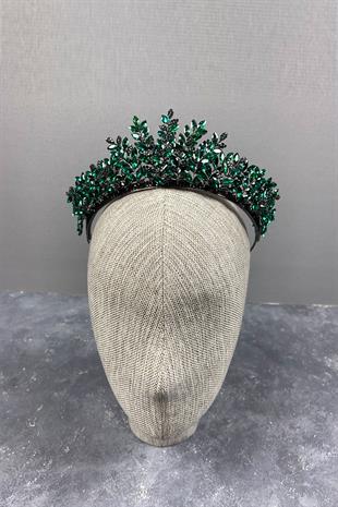 Green Ezel 3D Bridal Henna Crown
