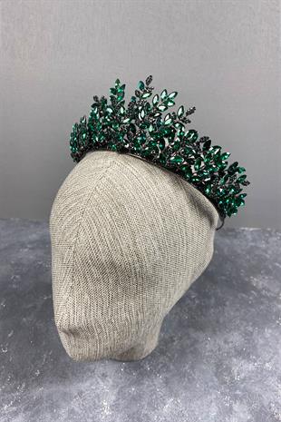Green Ezel 3D Bridal Henna Crown