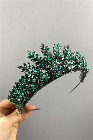 Green Ezel 3D Bridal Henna Crown