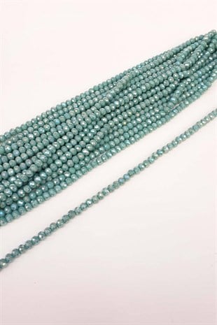 Yeşil Kristal Boncuk 8 mm