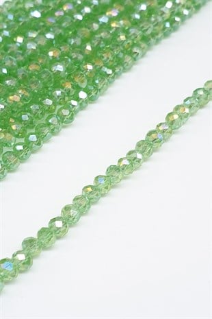 Koyu Yeşil Kristal Boncuk 4 Mm