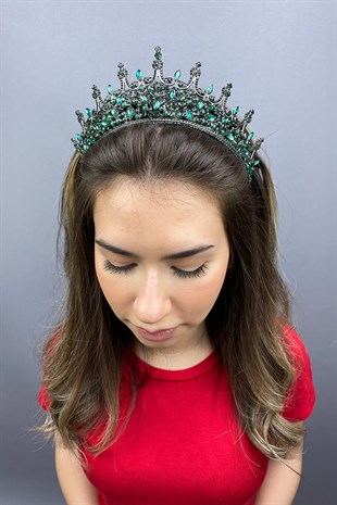 Green Leonis Bridal Henna Crown