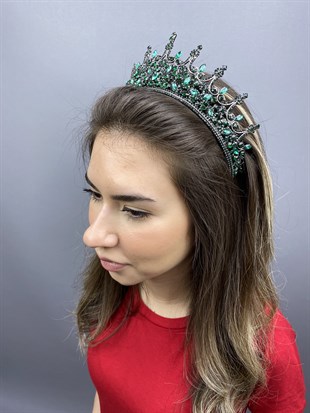 Green Leonis Bridal Henna Crown