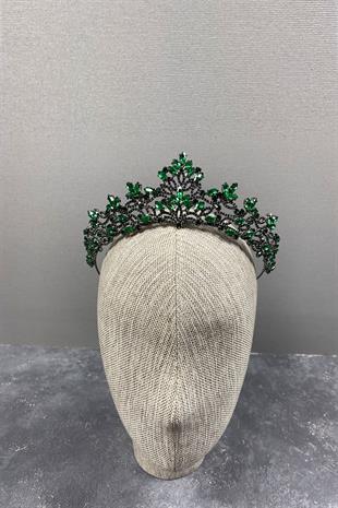 Green Melis Model Bride Henna Crown