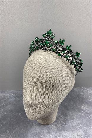 Green Melis Model Bride Henna Crown