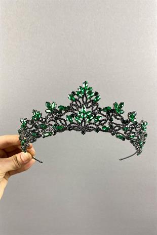 Green Melis Model Bride Henna Crown
