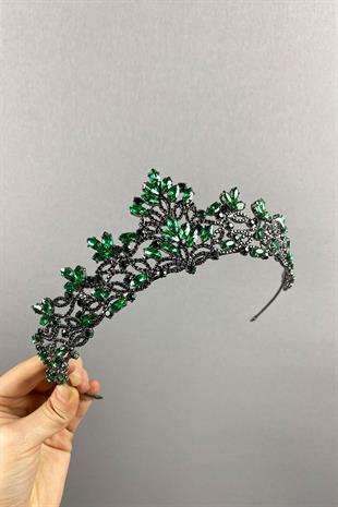 Green Melis Model Bride Henna Crown