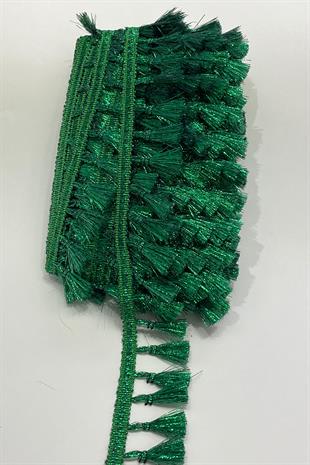 Green Glitter Fringe Tassel Ribbon