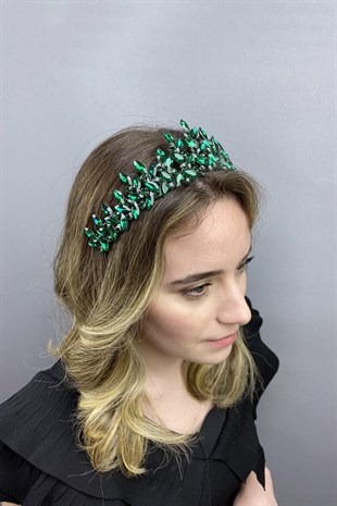 Green Subra Model Bridal Henna Crown