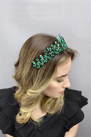 Green Subra Model Bridal Henna Crown