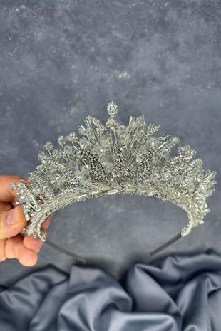 Green Tone Livan Beaded Bridal Henna Crown Hair Accessory