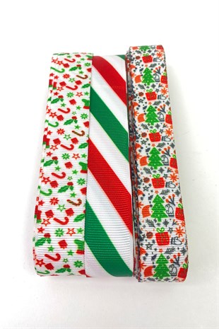 Yılbaşı Baskılı 3lü Yılbaşı Kurdele 