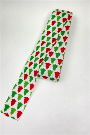 Yılbaşı Çizgili Renkli Kurdele 