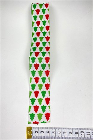 Yılbaşı Çizgili Renkli Kurdele 