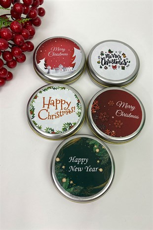 Yılbaşı Özel 5li Gümüş Mum Set 