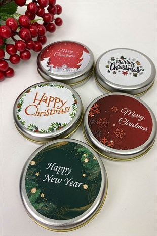 Yılbaşı Özel 5li Gümüş Mum Set 